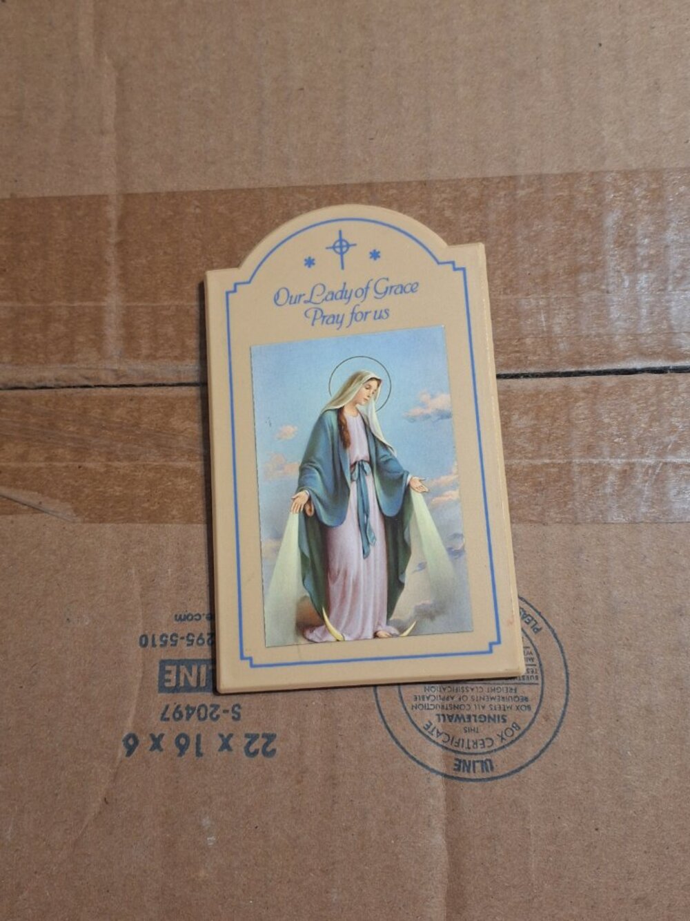 Our Lady of Grace plaque